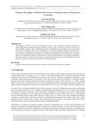 Pdf Criteria Strategies And Research Issues Of Context Aware Ubiquitous Learning