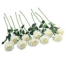 Check spelling or type a new query. Jaoswish 12pcs Rose Artificial Flowers Silk Real Touch Fake Roses Bouquet Diy For Wedding Arrangements Party Home Decorations Buy Online In Ecuador At Desertcart Ec Productid 161538414
