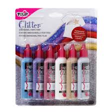 This set in particular is good if you want a lot of options and you want 3d or a puffy look. Tulip 17581 Dimensional Metallic Fabric Paint 6 Pack Glitter Buy Online In Andorra At Andorra Desertcart Com Productid 4556737