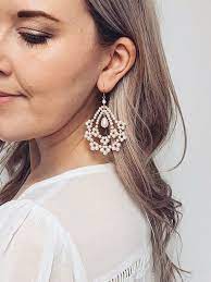 With an array of flowy options and vintage vibes, channeling your inner hippie is a breeze. Boho Bridal Earrings Boho Pearl Earrings Boho Wedding Etsy Boho Wedding Earrings Unique Bridal Earrings Pearl Statement Earrings