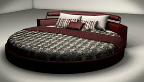 Curved, slightly raised edge for. Round Bed 3d Moderen Cgtrader