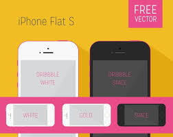Free Flat Design Iphone 5s Vector Mockups By Qhue Creative Vector Free Graphic Design Blog Free Iphone