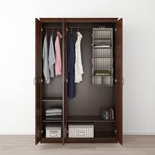 You can customize the design of your wardrobe to your personal taste by choosing your own interior fitting. Songesand Wardrobe Brown 120x60x191 Cm Ikea