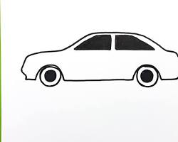 Kolay araba çizimi resmi