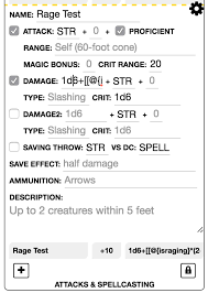Check spelling or type a new query. Community Forums 5e Ogl Barbarian Rage Modifier Roll20 Online Virtual Tabletop