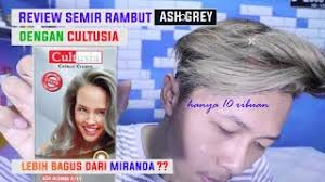 Wow Lebih Bagus Dari Miranda Warna Rambut Ash Grey Dengan Cultusia Sekali Bleaching Langsung Jadi Youtube