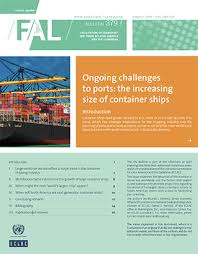 Nos disculpamos de antemano por la dificultad que experimenta al intentar comunicarse. Ongoing Challenges To Ports The Increasing Size Of Container Ships Digital Repository Economic Commission For Latin America And The Caribbean