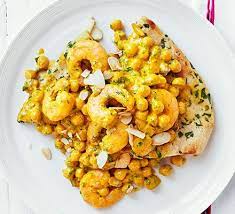 Coronation Prawns On Toasted Naan Bbc Good Food Middle East Recipe Bbc Good Food Recipes Recipes Vegetarian Recipes Healthy