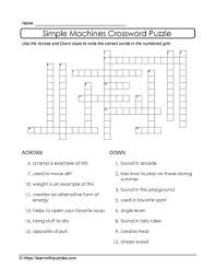 With these 10 sites, you can find free easy crosswords to print, puzzles, and other resources to keep you bus. Crossword Puzzle Simple Machines Learn With Puzzles
