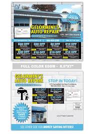 Auto Repair Postcard Design Postcard Printing Labels Postcard Design
