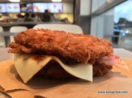 Jadi #doubledown adalah menu baru dari #kfc #indonesia terdiri dari crispy chicken fillet yg tebal ditambah keju dan saus lime pedas! Kfc Double Down Review Kfc Double Down Burger Price Nutrition