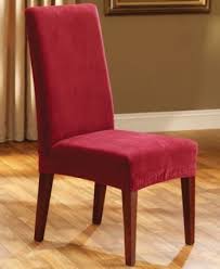 This upscale collection brings the luxury of suede down to earth, making it easy to care for and affordable. Sure Fit Stretch Pique Short Dining Room Chair Slipcover