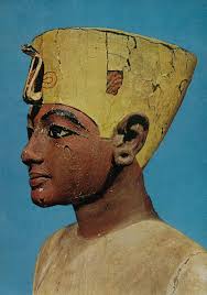 Tutankhamun and Nut in ancient Egyptian art