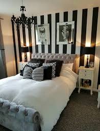 Black And White Striped Wall Pin By Lauren Felts On Gothic Decor White Bedroom Decor Striped Walls Bedroom Master Bedrooms Decor