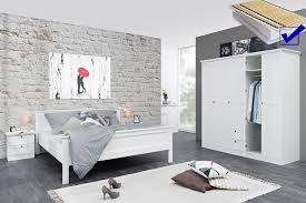 Die richtige matratze & das passende lattenrost für dein kleines doppelbett. Jugendzimmer Landstrom 176 Weiss 5 Teilig Bett Komplett 140x200 Schrank Expendio