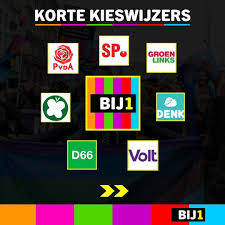 Bij1 is ontstaan uit een gedeeld verlangen naar verbinding, solidariteit, rechtvaardigheid en gelijkwaardigheid. Korte Kieswijzers Bij1 Bij1