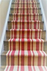 Search for stair runner with us. A Bold Red Stripe On Jute Carpeting This Dramatic Stair Runner Will Be The Star In Your Room Stair Runner Carpet Best Carpet Cheap Carpet Runners