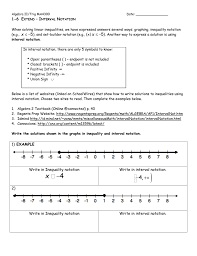 Writing two ranges in set notation. Interval Notation