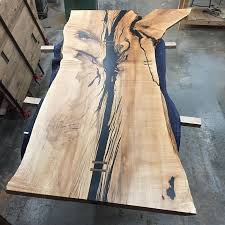 I used hardwood flooring to make a dining table top. Organic Modern Maple Dining Table Na Coille Studio Beautifully Handcrafted Furniture Using Reclai Hand Crafted Furniture Resin Furniture Maple Dining Table