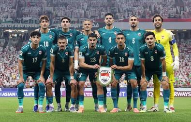 Resilient Effort: The Iraqi national squad fought valiantly through harsh weather and structural injuries., AI generated
