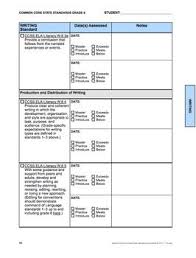 Common Core Ela Standards Checklists Grade 6 Editable Common Core Ela Standards Common Core Ela Common Core Reading