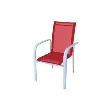 Furniture desks & desk chairs lounge seating futons & beds bookcases & shelves dressers & nightstands services & tools college savings pass checklists student faves college from home shop by. Allen Roth Truxton White Stackable Metal Stationary Dining Chair S With Red Sling Seat In The Patio Chairs Department At Lowes Com