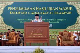 Hasil nilai tes seleksi pada tanggal 03 maret 2019. Gontor Putri Umumkan Kelulusan Calon Pelajar Gontor
