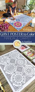 Hattifant S Giant Mandala Carpet Poster To Color Https Hattifant Com Giant Poster Mandala Carpet To Color Giant Poster Mandala Mandala Coloring Pages