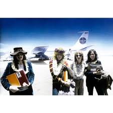 Here we are at Honolulu airport, 50 years ago today, getting Lei'ed