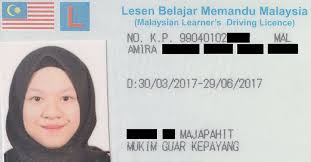 Original and a photocopy of your valid qualified foreign driving licence. Malaysia Learner S Driving License 2017