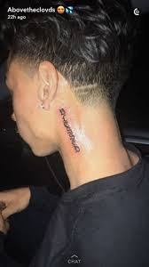 Blessed Tattoo Blessed Necktattoo Tattoo Side Neck Tattoo Neck Tattoos Women Neck Tattoo