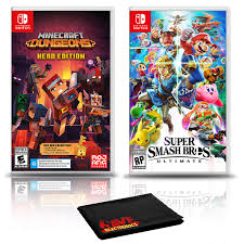 These four new dlc packs will be available through a new pass called the season pass. Amazon Com Minecraft Dungeons Hero Edition Super Smash Bros Ultimate Two Game Bundle Nintendo Switch Video Games