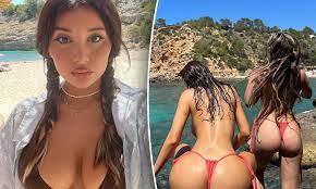 Mikaela Testa goes topless in Ibiza after split from ex Atis Paul | Daily  Mail Online