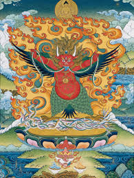 In the rigveda the sun is compared to a bird in its flight across the sky, and an eagle carries the. Red Garuda Art Of Thangka