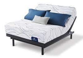 Serta Cascada Queen Memory Foam Perfect Sleeper Mattress Adjustable Foundation Badcock Home Furniture More Of South Florida Adjustable Beds Full Size Mattress Set Adjustable Bed Frame