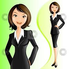 Businesswoman Vector Clipart Business Women Simple Character Illustration