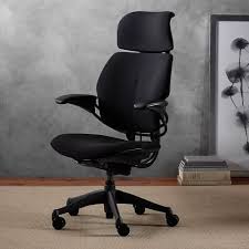 Unlike other chair designs, freedom's armrests are attached to the back of the chair to ensure synchronous use. Humanscale Freedom Task Office Chair With Headrest