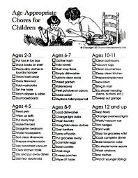 age appropriate chores chart for children fatherly