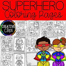 The kids will love these fun santa coloring pages. Superhero Kids Coloring Pages Writing Papers Superhero Coloring Pages