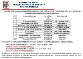 Livrarea se efectueaza in fiecare zi de luni pana sambata in intervale orare a cate 2 ore. Zece Magazine Din Petrila AsigurÄ Pensionarilor Livrarea De Alimente La Domiciliu Avantul Liber