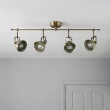 waverley antique brass effect 4 lamp