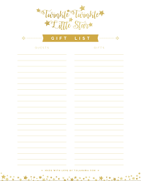 Adorable and unique picture bingo cards for your baby shower party. Free Printable Gift Tracker For Any Occasion Tulamama