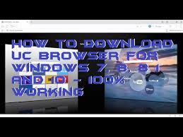 However, if you want to download and install uc browser for pc windows 10/8/8.1/7, this tutorial is useful for you. How To Download Uc Browser For Pc Laptops On Windows Xp 7 8 8 1 And 10 100 Working
