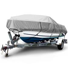 Amazon.com: Budge B-601-X1 600 Denier V-Hull Fishing Boat Cover Gray 12' -  14' Long, 68" Beam Width Waterproof, UV Resistant, 12'-14' Long (Beam Width  Up to 68") : Everything Else