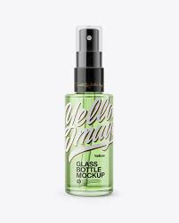 30ml Spray Bottle Mockup Front View In Bottle Mockups On Yellow Images Object Mockups Bottle Mockup Mockup Free Psd Mockup Psd