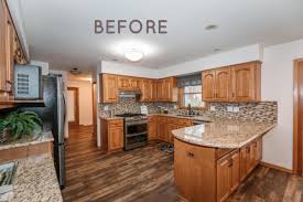 Check spelling or type a new query. Diy Painted Oak Kitchen Cabinets Makeover Average But Inspired