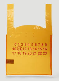 Maison Margiela Monoprix Tote Bag In Orange Ln Cc In 2020 Maison Margiela Monoprix Tote Bag
