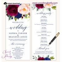 You may also see baby shower photo invitations. Red Roses Wedding Program Template Printable Red Roses Program Template Red Roses Wedding Service Of Orders Floral Wedding Program Tea Length Template Red Gold Wedding Program Tea Length Template Roses Wedding Stationery Sweetmyparty Com