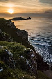 Sunset Above Sea And Cliff Photography Framed Print By Creaschon Framing Photography Photography Framed Prints