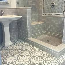 Gray spanish / moroccan floor tiles & wall tiles. Moroccan Style Ceramic Tiles Moroccan Look Floor Tiles Moroccan Design Floor Tiles Modern Hexagon And Subway T Trendy Bathroom Bathroom Flooring Small Bathroom